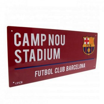 FC Barcelona Metal Street Sign