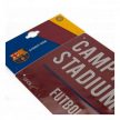 FC Barcelona Metal Street Sign