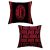 AC Milan Pillow – 40x40 cm, Red/Black, Double Sided