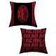 AC Milan Pillow – 40x40 cm, Red/Black, Double Sided