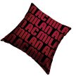 AC Milan Pillow – 40x40 cm, Red/Black, Double Sided