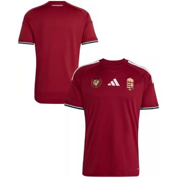   Adidas Hungary Supporter Jersey (Red) – Official Home Shirt with Crest