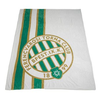 FTC Flannel Throw Blanket – Green and White with Crest