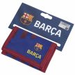 FC Barcelona Stripe Wallet with Club Crest – Multiple Compartments & Zippered Pocket – Official Licensed Product