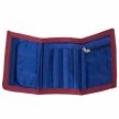 FC Barcelona Stripe Wallet with Club Crest – Multiple Compartments & Zippered Pocket – Official Licensed Product