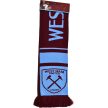 Official West Ham United FC Knitted Fan Scarf – Licensed Merchandise, Claret & Blue