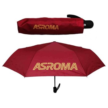   Official AS Roma Automatic Umbrella – Claret & Gold, Folding Design