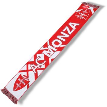   Official AC Monza Knitted Fan Scarf – Licensed Merchandise, Red & White