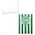 Official Ferencváros (FTC) A5 Lined Notebook – Green & White Striped
