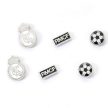 Official Real Madrid Stud Earring Set (3 Pairs) – Silver Finish, Hypo-Allergenic