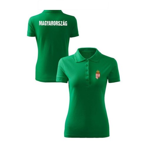 Hungary Women's Collared Polo Shirt – Green Supporter's Polo