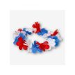 France, Russia flower garland in team colors