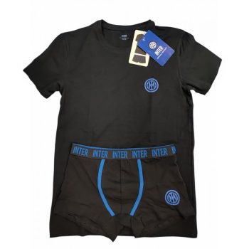   Inter Milan underwear set adult – official FC Inter T‑shirt + boxer cotton elastane gift box