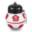 Official Liverpool FC Collapsible Football Drinks Bottle – Silicone, 550ml with Karabiner