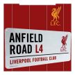 Liverpool FC Metal Street Sign