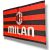 Official AC Milan Flag 50x75 cm – Red Black Supporter Flag 1899