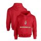 Hungary Hoodie with Tricolor Text (Red) – National Team Sweatshirt