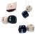 Tottenham Hotspur FC Hanging Dice, Navy and White Plush Dice Pair, Premier League Gift