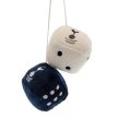 Tottenham Hotspur FC Hanging Dice, Navy and White Plush Dice Pair, Premier League Gift