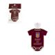 Aston Villa FC "Baby On Board" Car Sign, Claret Bodysuit Design
