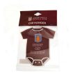Aston Villa FC "Baby On Board" Car Sign, Claret Bodysuit Design