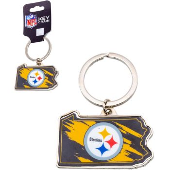   Pittsburgh Steelers Exclusive Pennsylvania State Keychain - NFL Premium Collection
